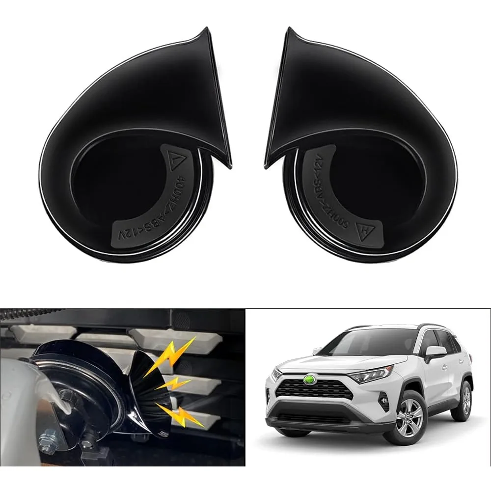 

autorder car horn kit for toyota rav4 2025 2024 2023 2022 2021 2020 2019 accessories 12v snail horn waterproof high low tone car