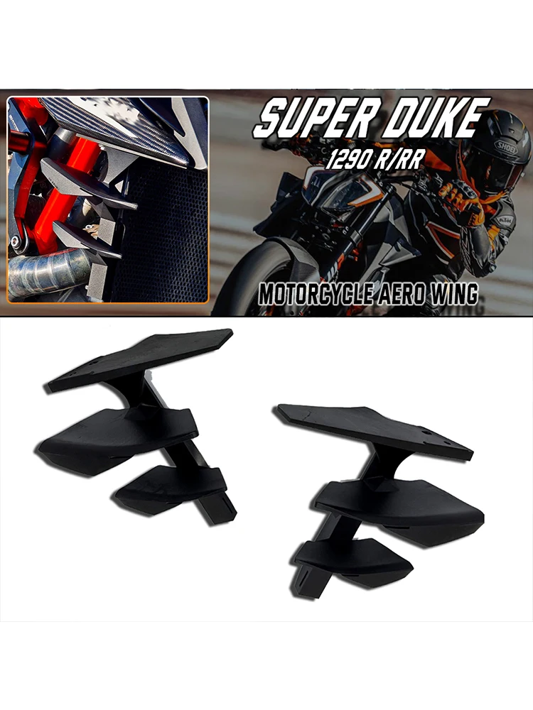 AliExpress NONE For 1290 Super Duke R / RR / EVO (2021-2024) – Carbon Front Spoiler Winglet Kit, Naked Bike Aerodynamic Downforce Wings
