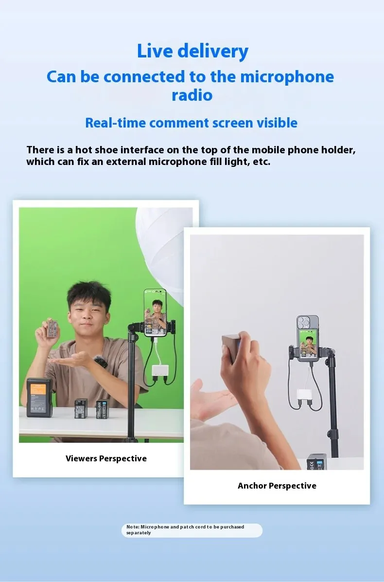 شاشة مراقبة سيلفي للهاتف المحمول Kingma VL-PH01 Max تدعم سجل سلكي 4K للهواتف الذكية والكاميرا الخلفية ومدونة الفيديو والبث المباشر