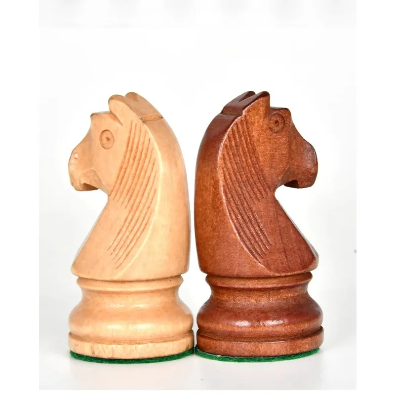 Chess Set 3.5-3.75 Inch, Weighted Magnetic Wooden Pieces, Tournament Regulation Size