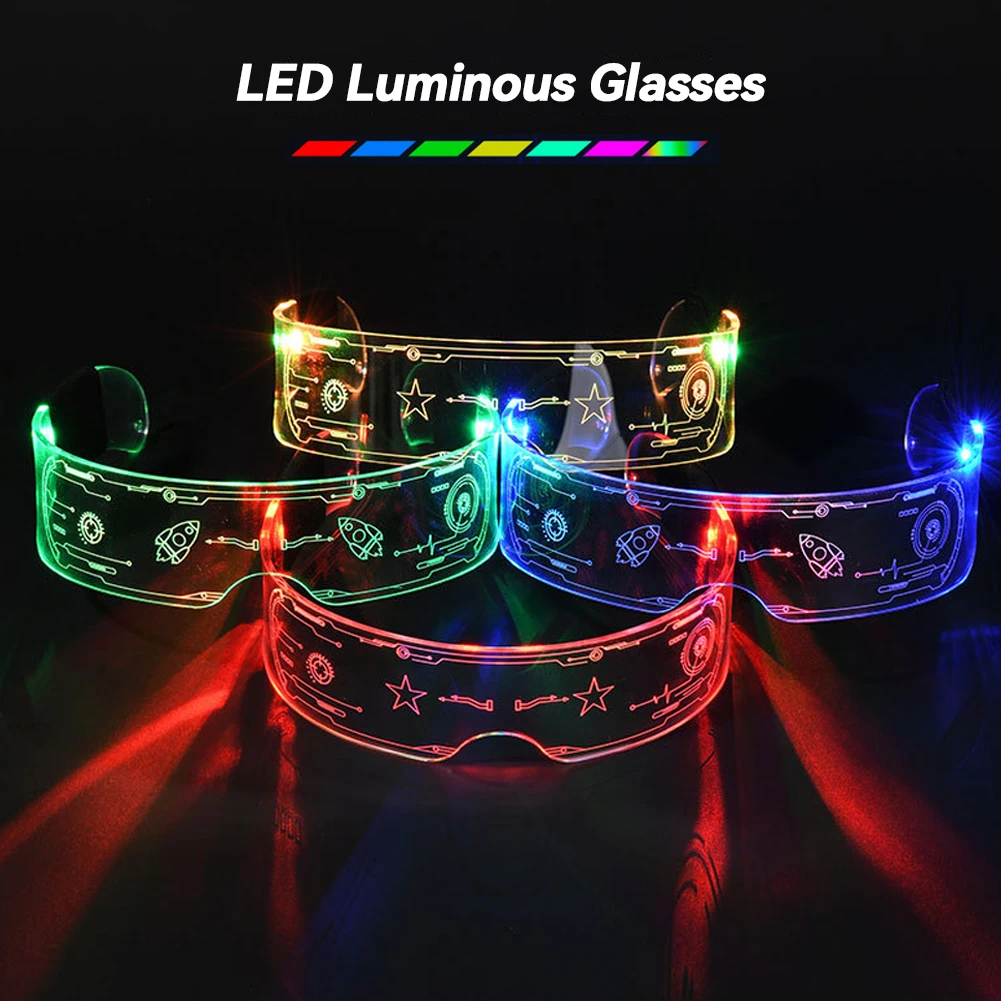 LED Luminous Glasses Sparkling Glasses Party for Labubu Doll Toy Decoration #466116