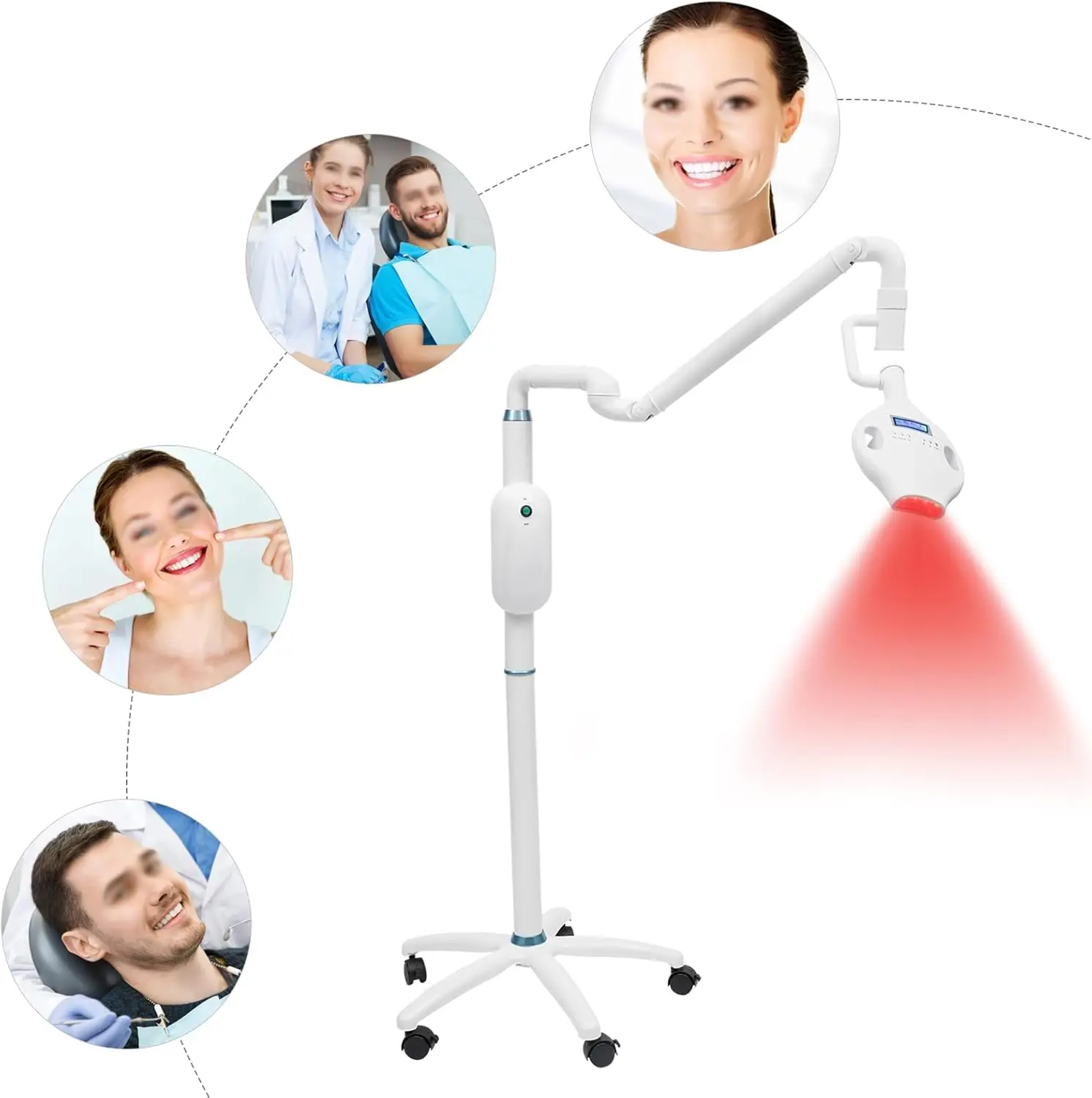 

Professional 40W Dental Teeth Whitening Machine 8pcs LED Tooth Whitener Multi-Purpose Teeth Whitening Accessories