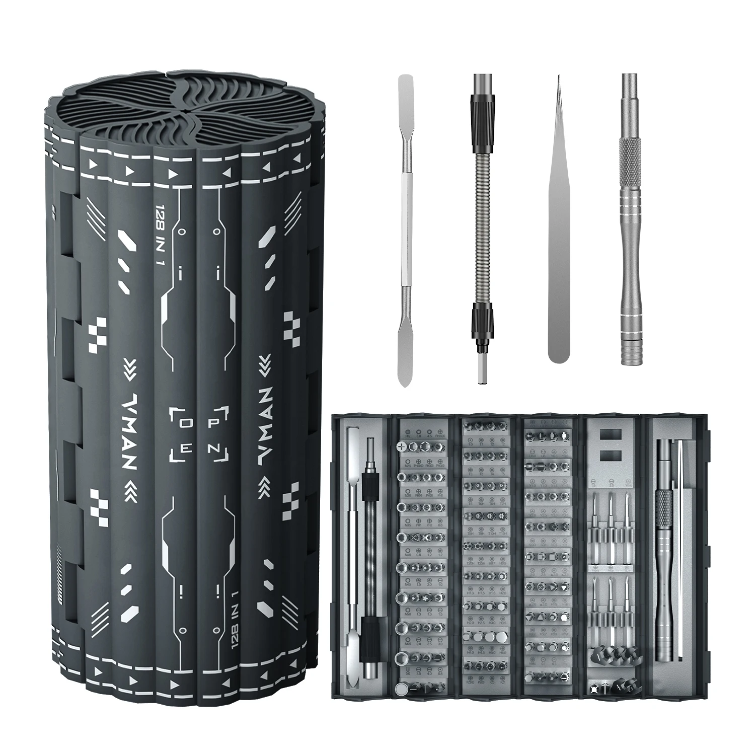 Precision Screwdriver Set, 128 In 1 Screwdriver Repair Set.Gift,Suitable For Repairing Computers,Phones, Cameras,Drone,Watch Etc