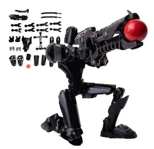 3D Printed T13 Action Figure 18cm Dummy13, Full Body Mechanical Movable Toy, Multiple Accessories, Titan 13 Figures