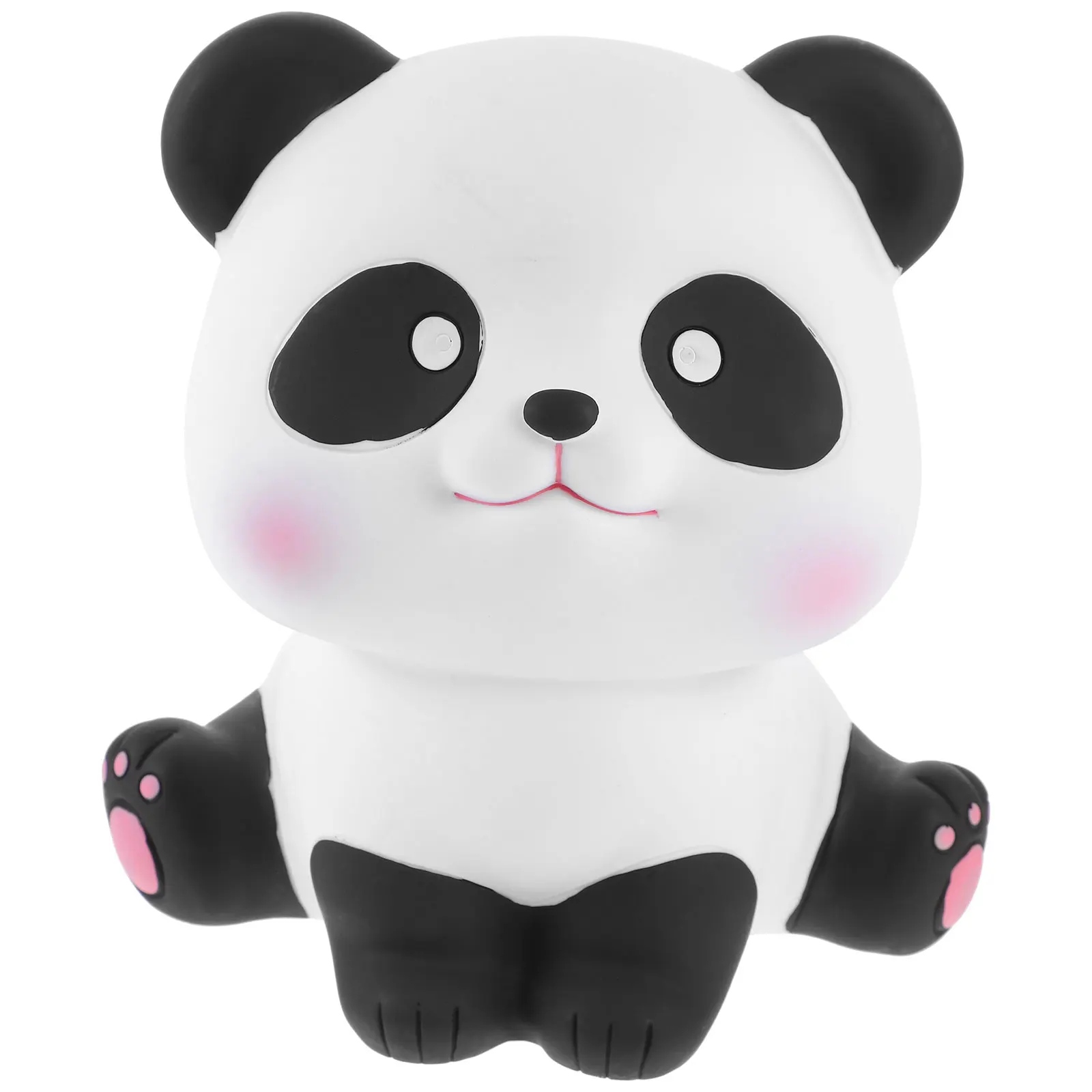 

Lovely Panda Piggy Bank for Coin Saving Pot Sturdy Vinyl Material Cute Home Office Decoration Gift for Family