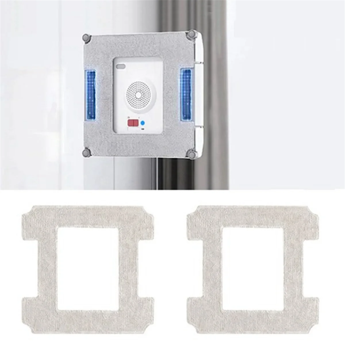 FNJK-Compatibile per Ecovacs W2 Pro / W2 Omni Mop Panni Straccio Pad Finestra Robot Cleaner Pezzi di ricambio Accessori 12 pezzi