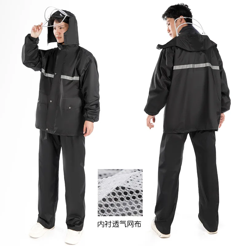 Tourist Biker Man Raincoat Waterproof Long Cloak Electric Motorcycle Raincoat Rain Cover Clothes Jacket Gabardinas Rain Gear