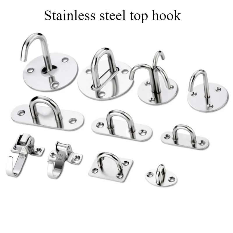 

Stainless Steel Thickened Fixed Hook, Overweight Load-bearing Pull Ring Hook (screws and Other Accessories Purchased Separately)