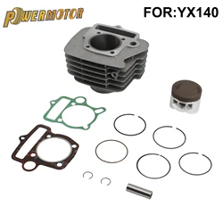 Motorcycle Cylinder 56mm Bore Body Piston Ring Gasket Kit for YinXiang YX 140 140cc Horizontal Engine Dirt Pit Bike ATV Parts