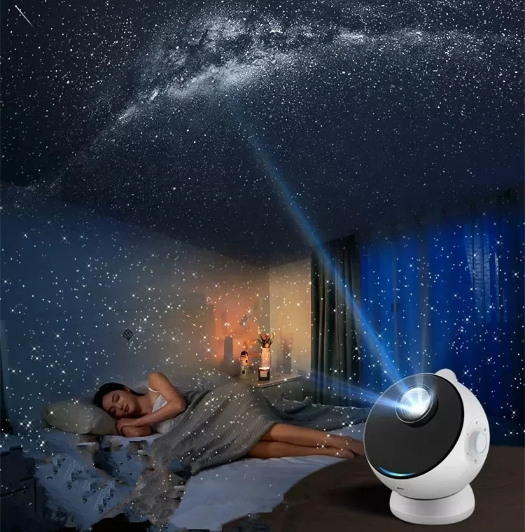 Imagem -03 - Romântico hd Ultra Clear Focus 3d Vision Galaxy Star Projector Night Light bt Music Speaker para Adultos Presentes Kids Holiday