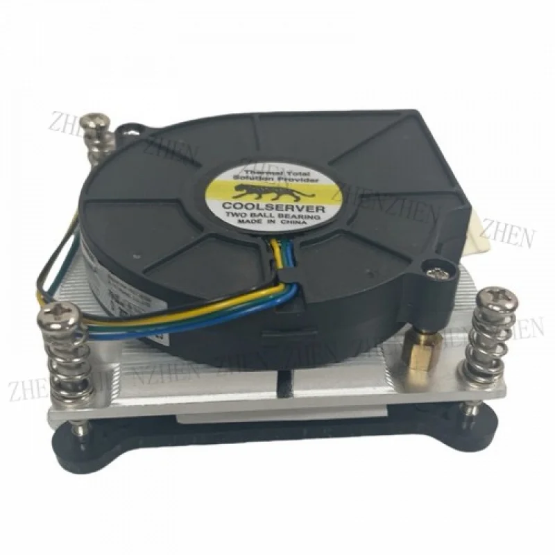 Y Y 1U Heatsink Cooler for LGA 1155 1150 1156 1200 CPUs, PWM Blower Fan 2000-5000RPM
