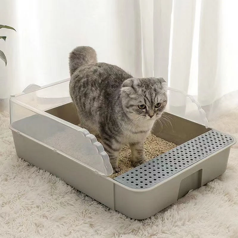 

Large Full Semi-Enclosed Cat Toilet, Cat Litter Box, Anti-Sand, Small Size, Large, Full, Supplies