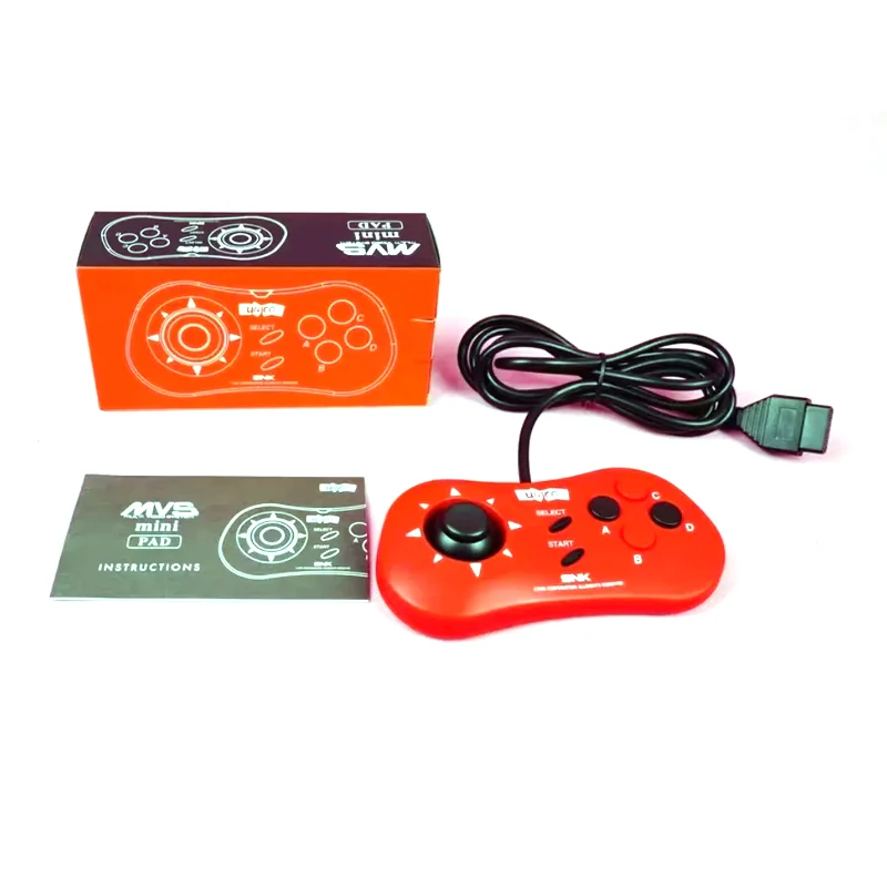 Controller Pad AES MVS & CD 15-pin with Custom Clicky Thumbstick Modified By NK Mini-PAD Arcade Game Acessory