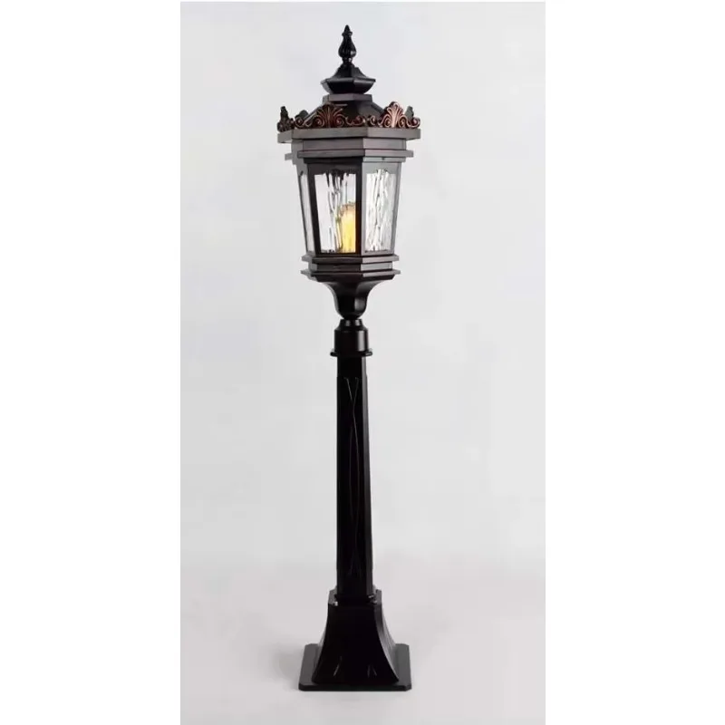 Outdoor Post Standing Pathway Waterproof Garden Light Decorative Small House Lawn Solar Panel Landscape Garden Lawn Lights Lamp view 5