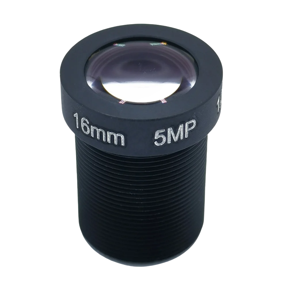 Identify Lens 1/2.5” 16mm 5MP M12 Mount Long Focus Express Scan Code Drone Low Distortion Recognition Lens