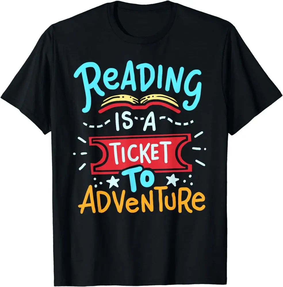 Reading Adventure Library Student Teacher Book T-Shirt For Men Clothing Women Tees High Quality 100%Cotton Short Sleeve