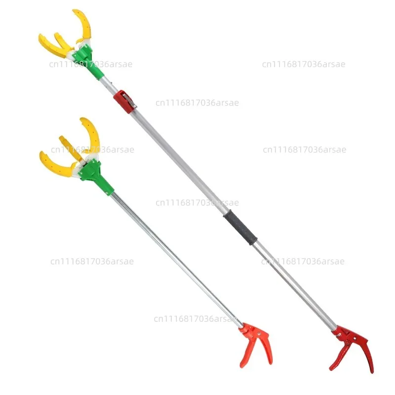 High-altitude Fruit Picker, Apple Picking Tool, Telescopic Rod, Three Grabs, Peach, Pear, Persimmon Fruit Picker