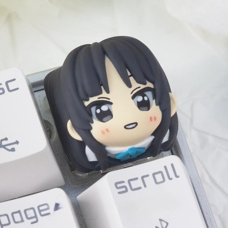 Hirasawa Yui Key Cap Anime Keycaps Resin Artisan Key Caps Custom Keycaps for Mechanical Keyboard Personalized Keycap ESC Gift