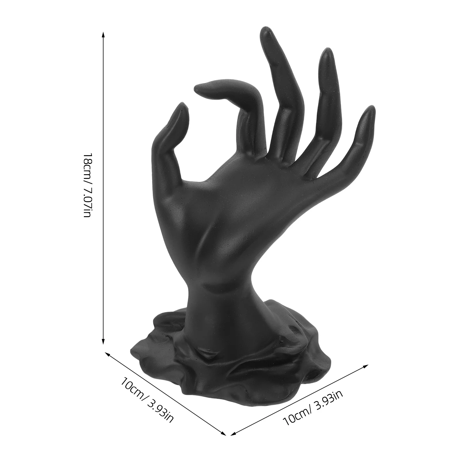 Jewelry Display Stand Resin Ring Bracelet Holder Tabletop Storage Display Compact Decorative Accessory Delicate Hand-Shaped