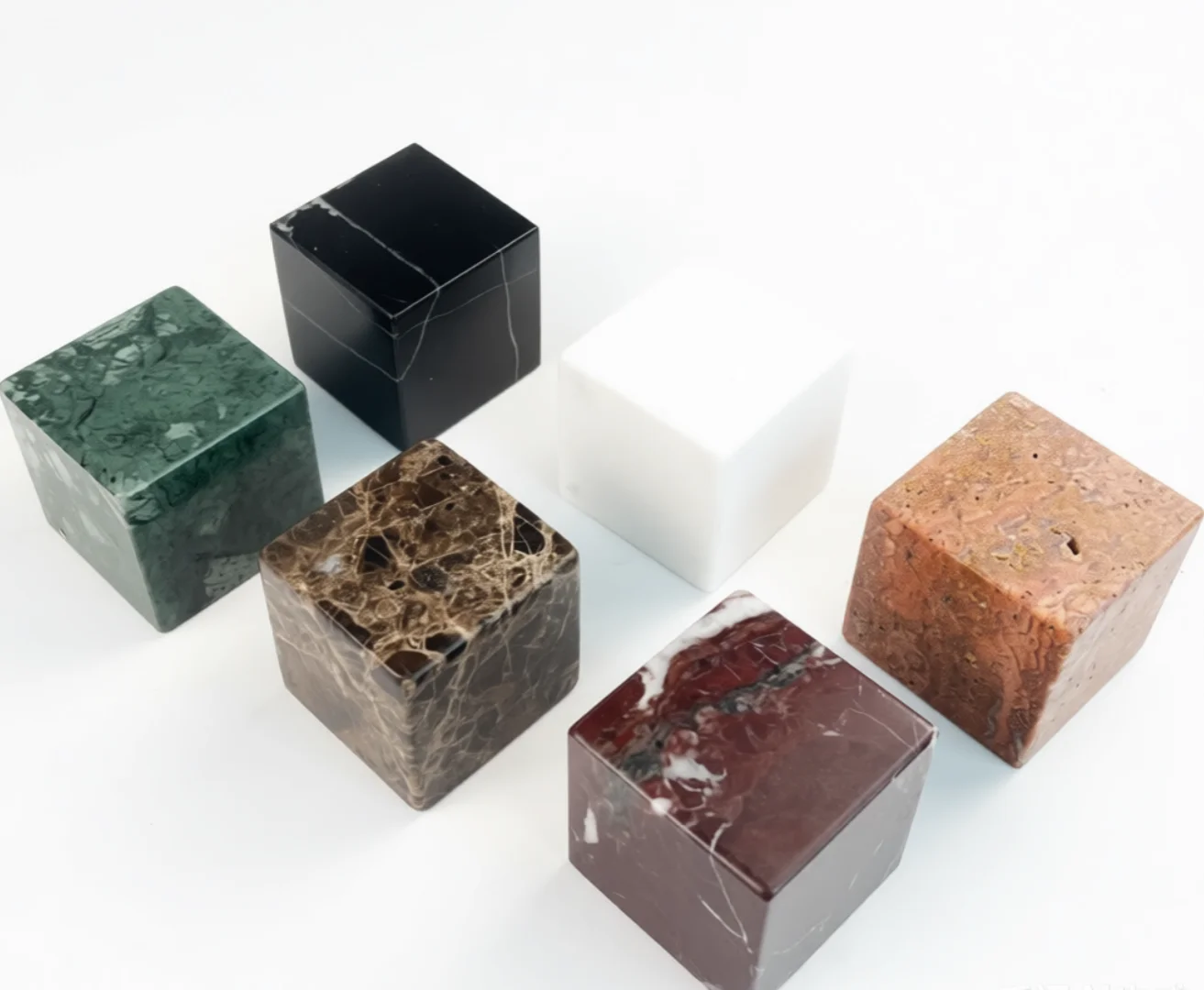 

Кубические блоки из натурального белого мрамора, 2 шт., 50x50x50 мм, подставка для украшений