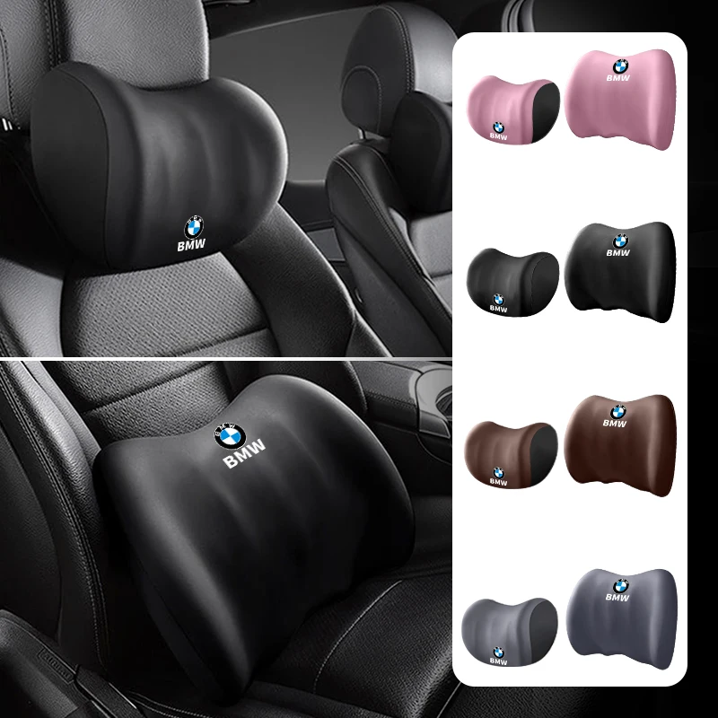 

Car Seat Memory Foam Headrest Lumbar Support Interior Accessories For BMW 1 3 5 Series X1 X4 X5 X7 G20 G38 F20 F39 F48 E46 E60