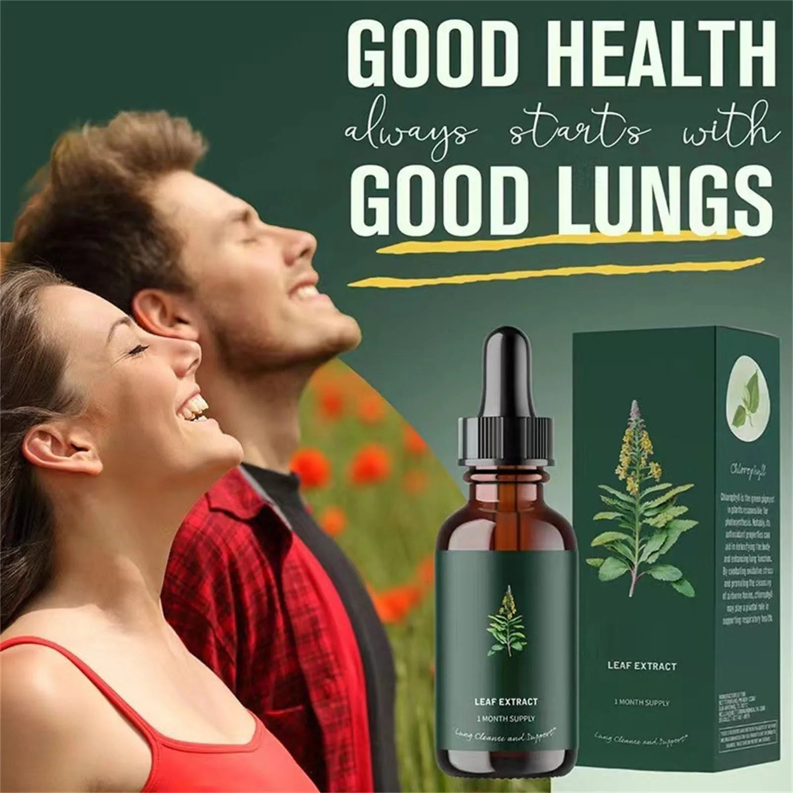 

Mullein Leaf Extract - Support Nose Cleanse & Respiratory Function For Healthy Breathing - Natural Supplement Healthy Gifts
