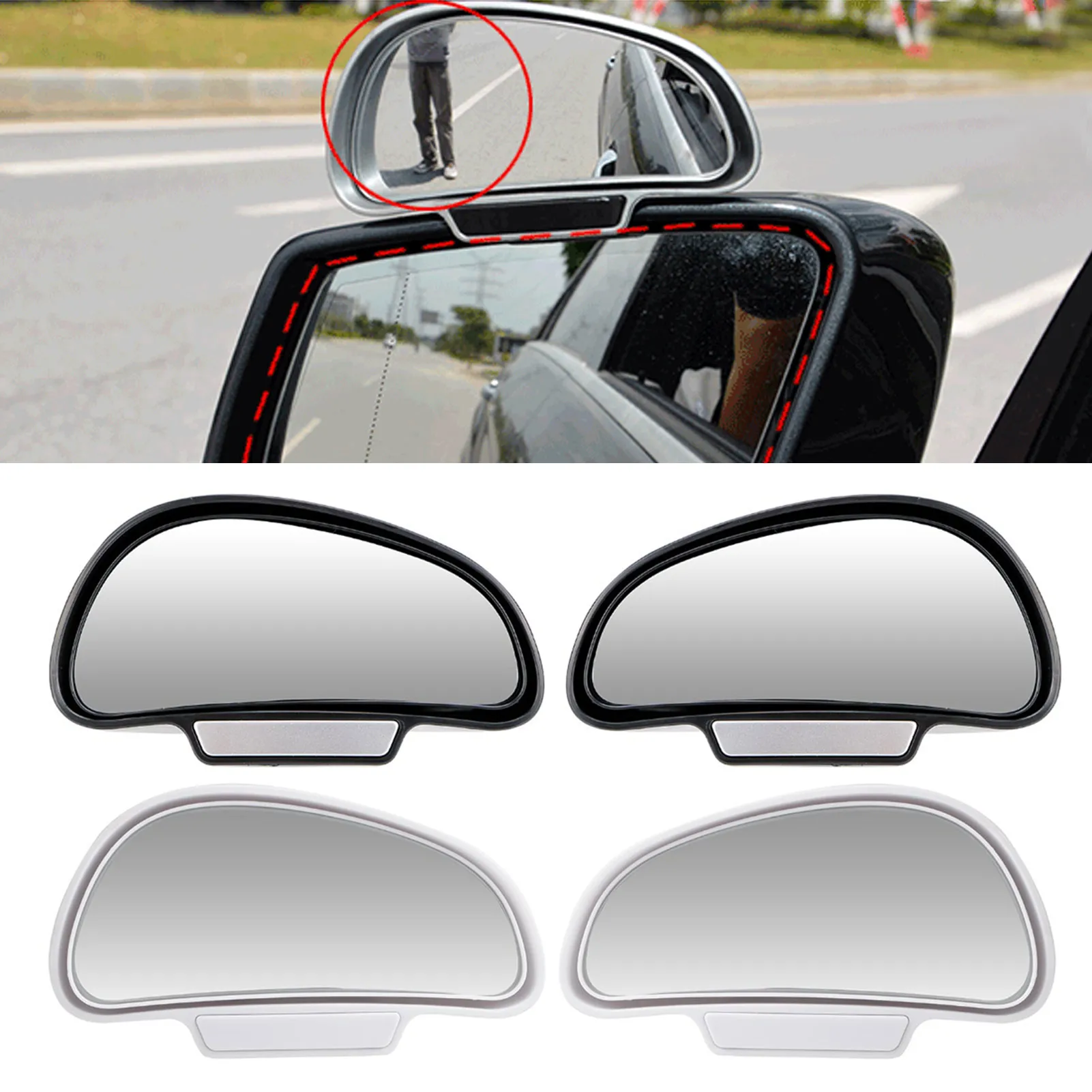 Car Blind Spot Mirror Adjustable Blindspot Mirror Side Mirror Rearview Auxiliary Mirror Driving Safety For Cars SUVs Accessories