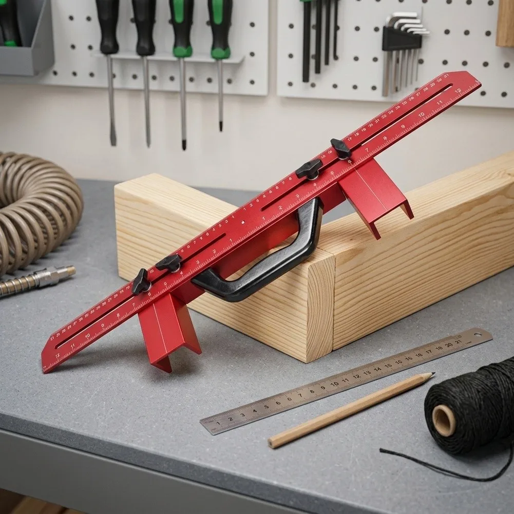 Adjustable Framing Stud Layout Tool For Home DIY Frame Wall Measurement Jig Tool For Woodworking And DIY Projects