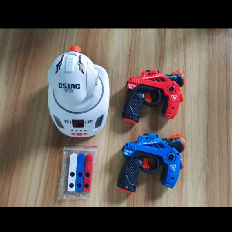 CSTAG Gioco di tiro per caccia alle anatre Giocattolo per bambini Pistola con tag laser a infrarossi Mini pistola Proiettore Gioco per interni Ragazzi Ragazze Regali di Natale