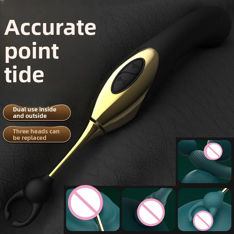 Point Tide Pen Female Honey Bean Stimulation Masturbator G Point Double Head Vibration Massage Stick Adult Sex Products view 3