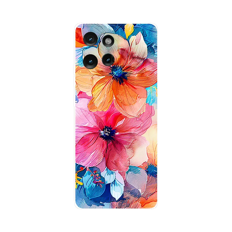 For Motorola Edge 50 Neo Case Flower Red Moon Silicone Soft TPU Back Cover for Moto Edge 50 Edge50 Neo Phone Case Edge50Neo