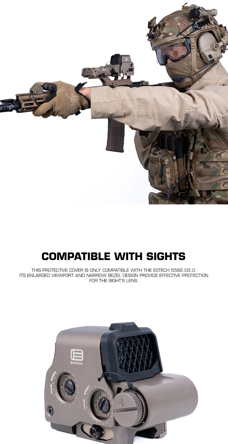 Optischer Schutzüberzug für EOTECH Serie 558 Style Red Dot Objektiv & Netzschutz für Airsoft Reflexvisier-Schutz – Detail 7