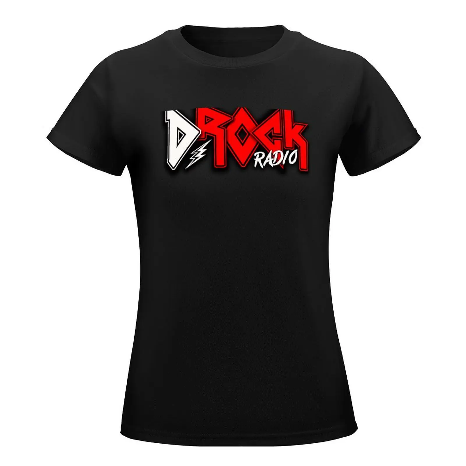 D-Rock Radio T-Shirt Blouse funny tees western t-shirt dress for Women