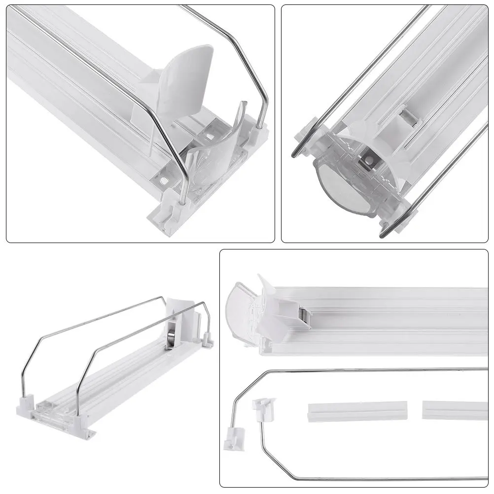 

Shelf Automatic Drink Replenishment Pusher ABS Plastic Glide for Store Supermarket Drink Display Organizer