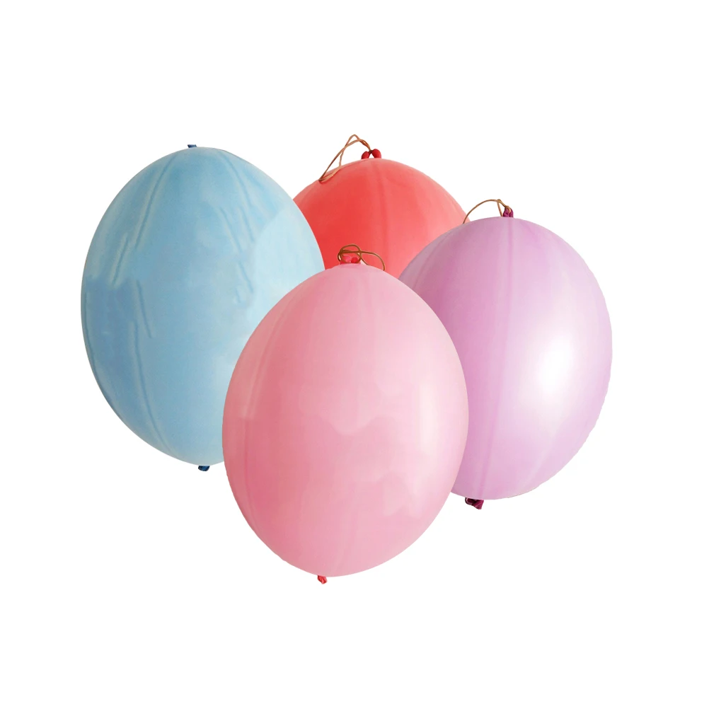 

50pcs 5G Punch Balloons Rubber Kids Punch Balloons Band Handles Fun Birthday Party Supplies Balloon Decoration