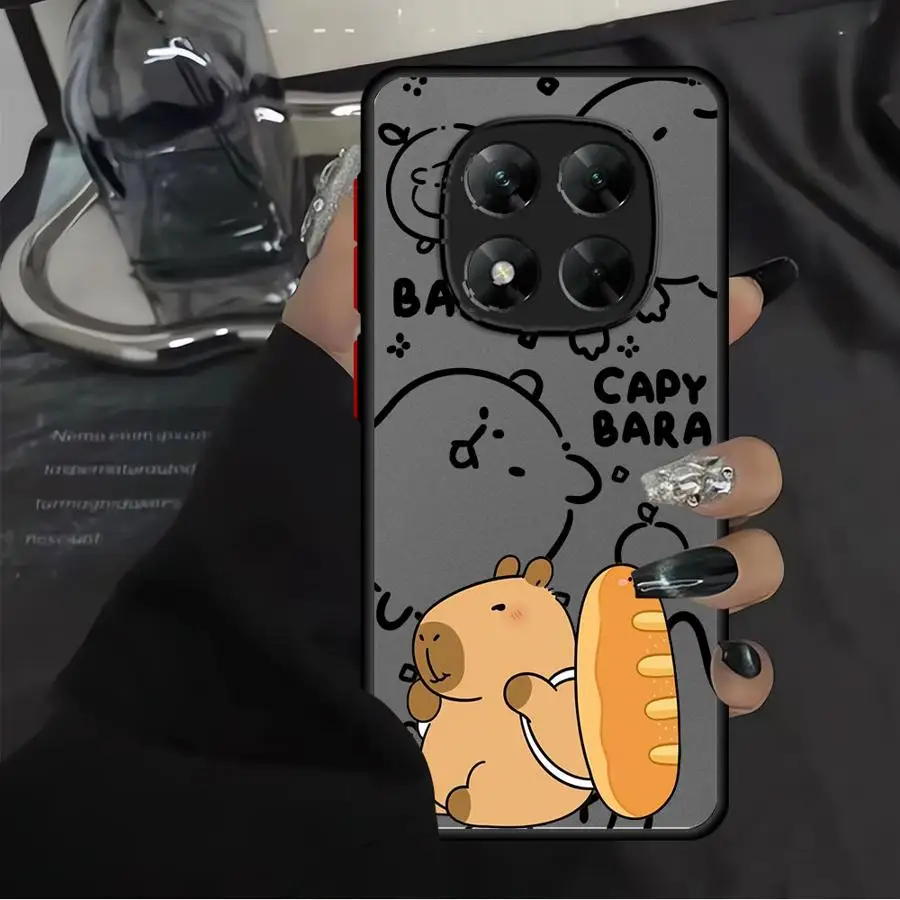 Custodia per Xiaomi Redmi Note 12S 14 Pro 11s 10s 9s 11 12 13 Pro Plus Cover morbida Simpatico cartone animato capibara