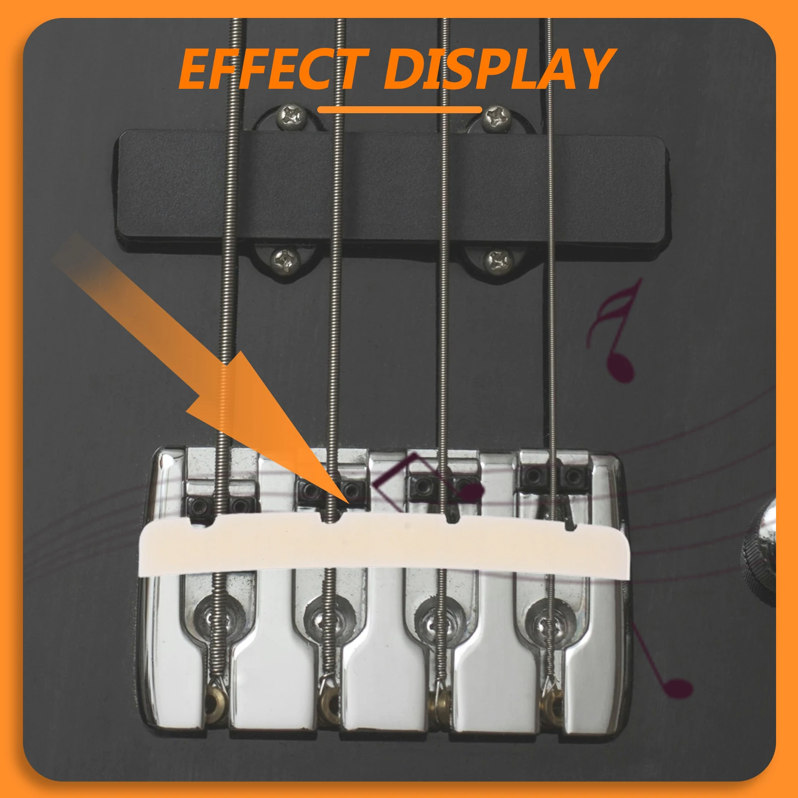 

3Pcs Ox Bone Guitar String Nut Sturdy Lightweight Wear-Resistant Durable Tone Improvement Accessory Guitar String Nuts