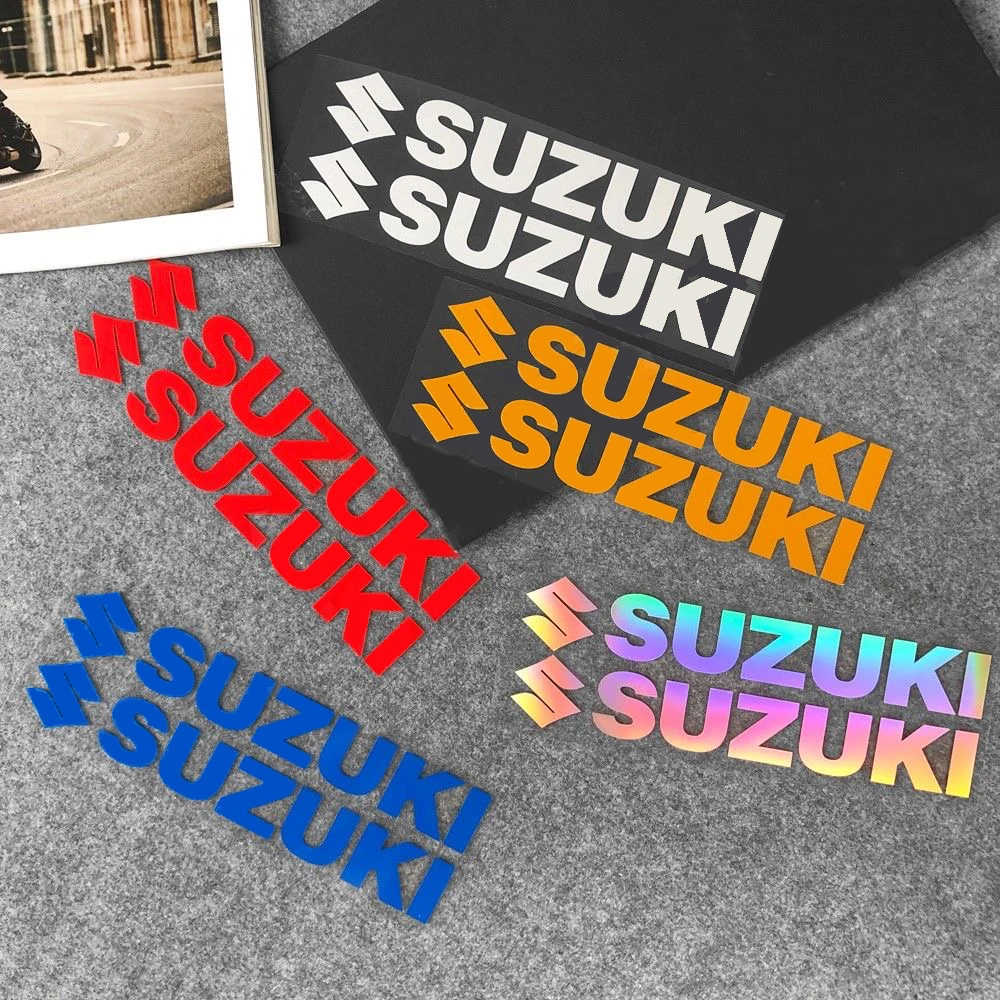 

Наклейки для мотоциклов Suzuki Racing, виниловые наклейки для кузова автомобиля, бампера, окон, мотоциклов, ноутбуков, стен, аксессуары для тюнинга автомобилей