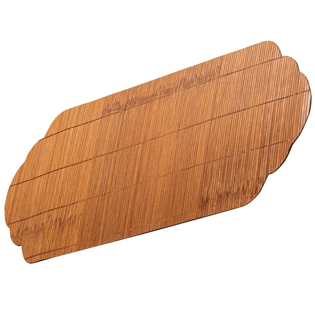 Premium Bamboo Tea Mat Rustic Chic Decorative Table Runner Heat Resistant Scratch Proof Reusable Washable Home Bar