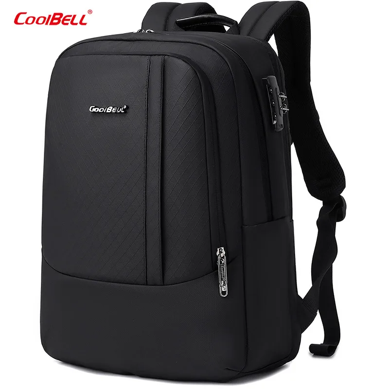 Zaino da uomo Borsa per computer da uomo alla moda Zaini da viaggio di grandi dimensioni di design Laptop da 15,6 pollici per borsa da studente maschio Sport