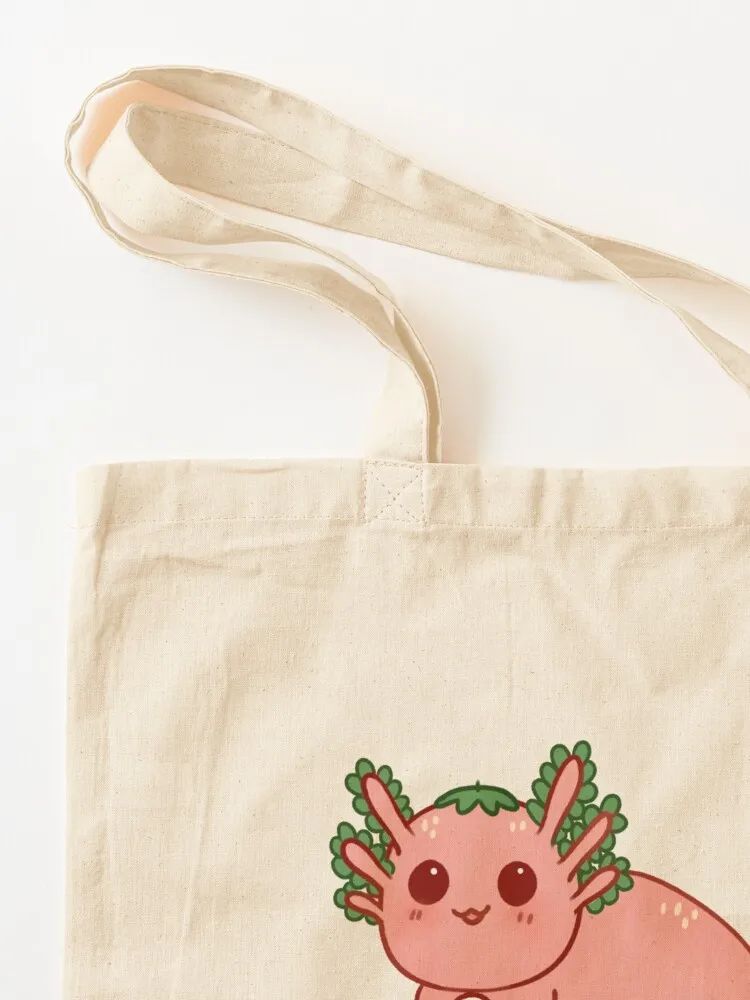 الفراولة axolotl حمل حقيبة صديقة للبيئة حقائب اليد حمل حقيبة المرأة شخصية حمل حقيبة