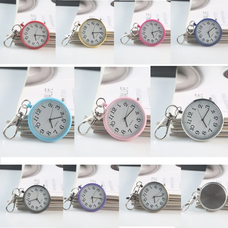 Montre de Poche à Quartz pour Enfant, Infirmière, Étudiant, Montre de Poitrine, Grand Numéro de Cadran pour l'ret