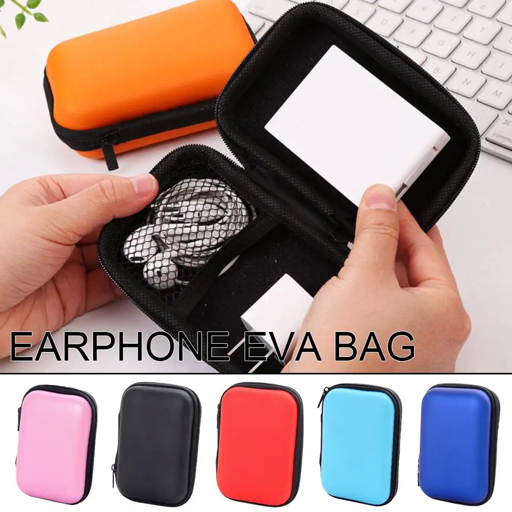 Mini Charging Case For Earphone Package USB Waterproof Zipper Bag Portable Cable Organizer Travel Electronics Sundries Organizer