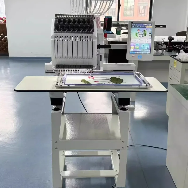 Commercial household embroidery machine FY1501Mini Computerized machine Flat embroidery hat