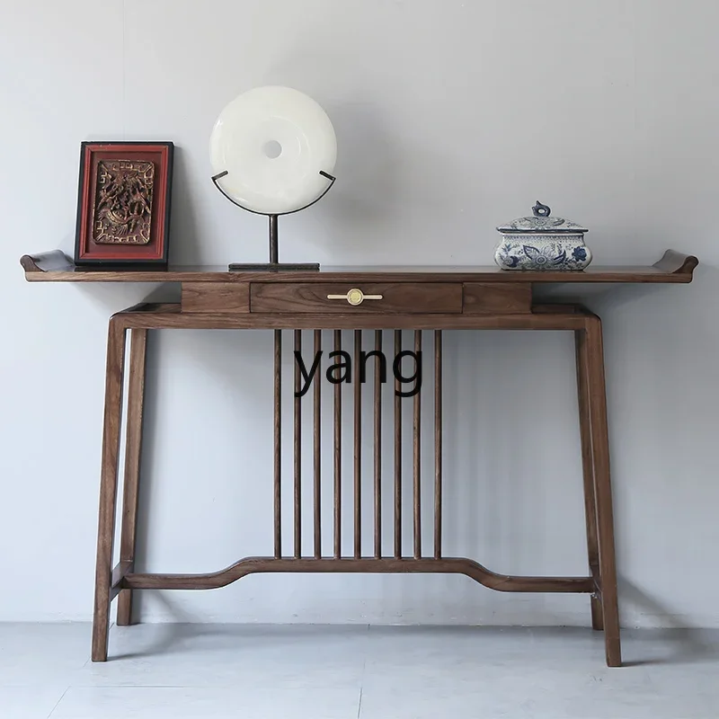 LZR Partition Entrance Table Offering Table Incense Case Zen Style Wall-Mounted Side Table