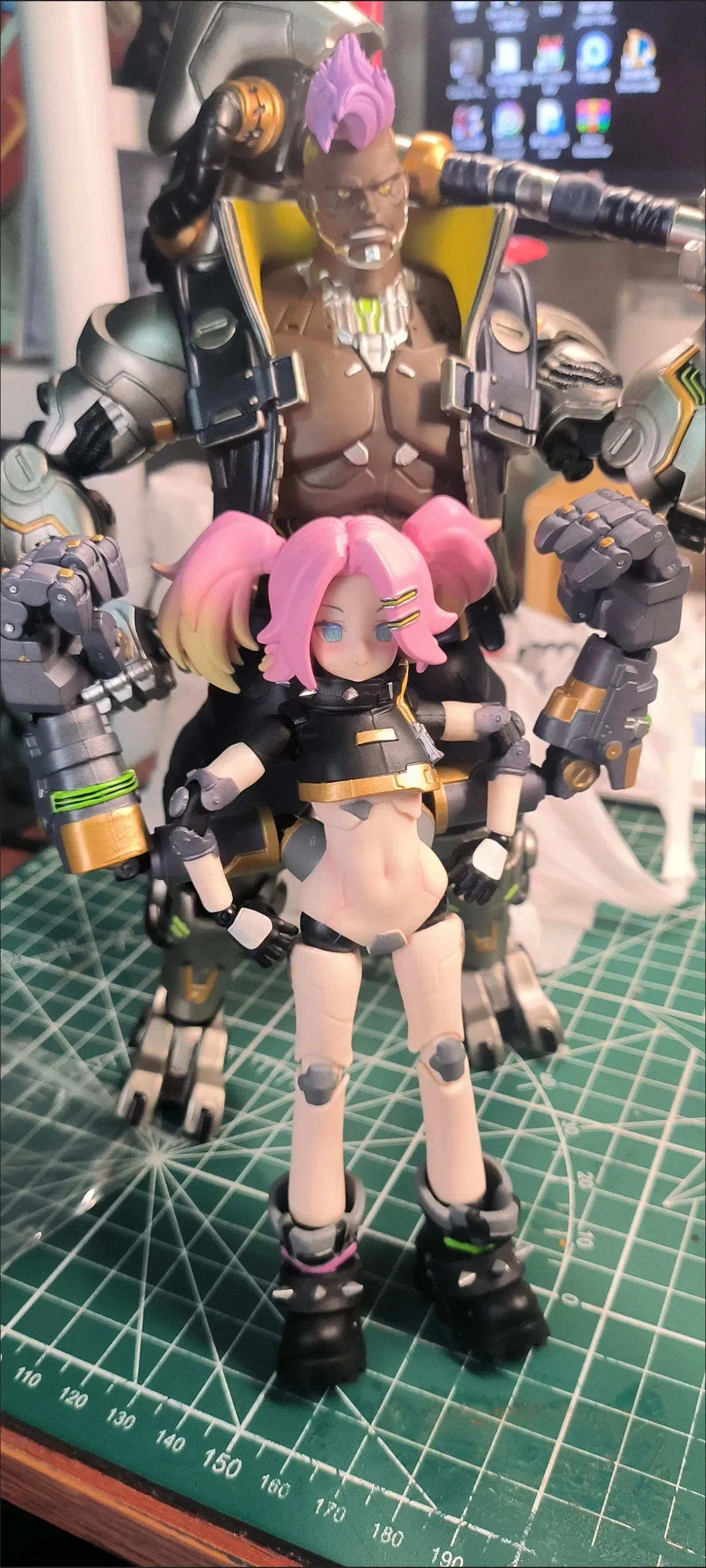 Figura Cyberpunk, figuras de Quisy Rick, figura de Anime de hueso, estatuilla de hueso Crazy Gang, estatua de Pvc Gk, modelos de muñecas, colección de juguetes, regalo