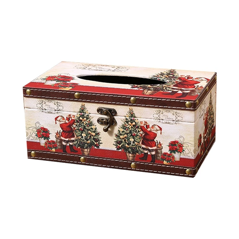 

Рождественская коробка для салфеток, домашний обеденный стол для гостиной, журнальный столик, настольная бумажная коробка, трубка для салфеток