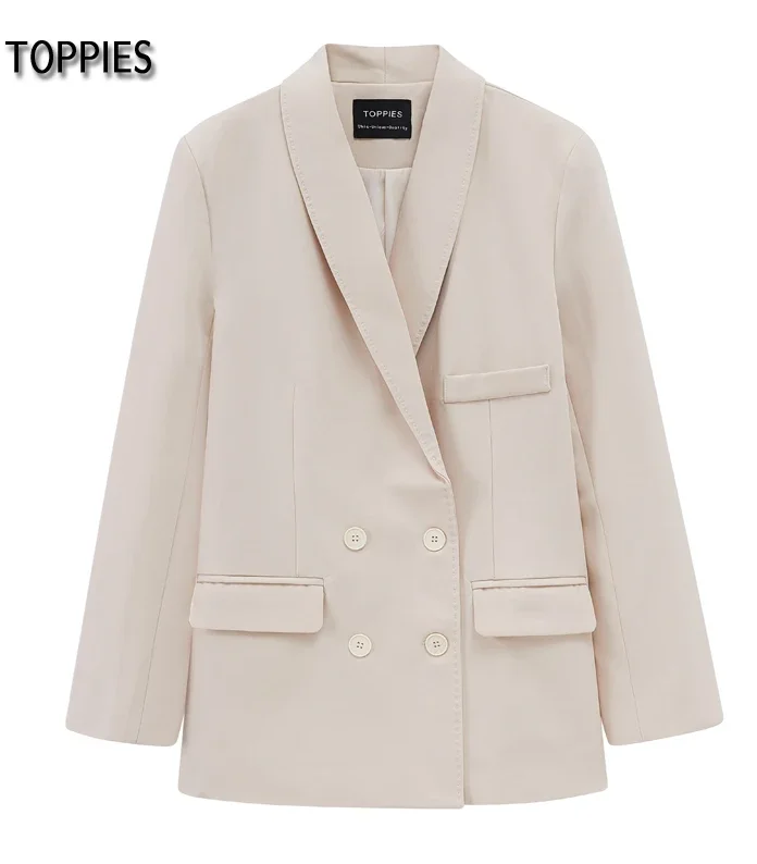 Double Breasted Blazer Korean Chic Suit Jackets Korean Ladies Formal Business Clothes