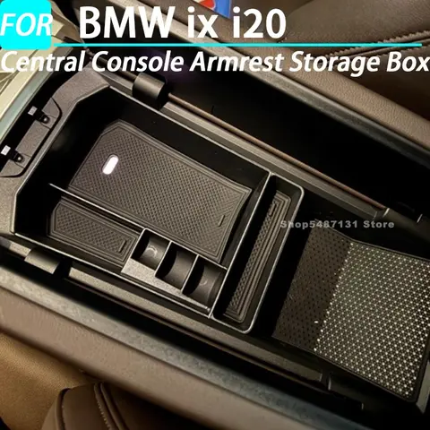 BMW ix i20 용 중앙 콘솔 팔걸이 보관함 인테리어 액세서리 2022 2023 2024 2025