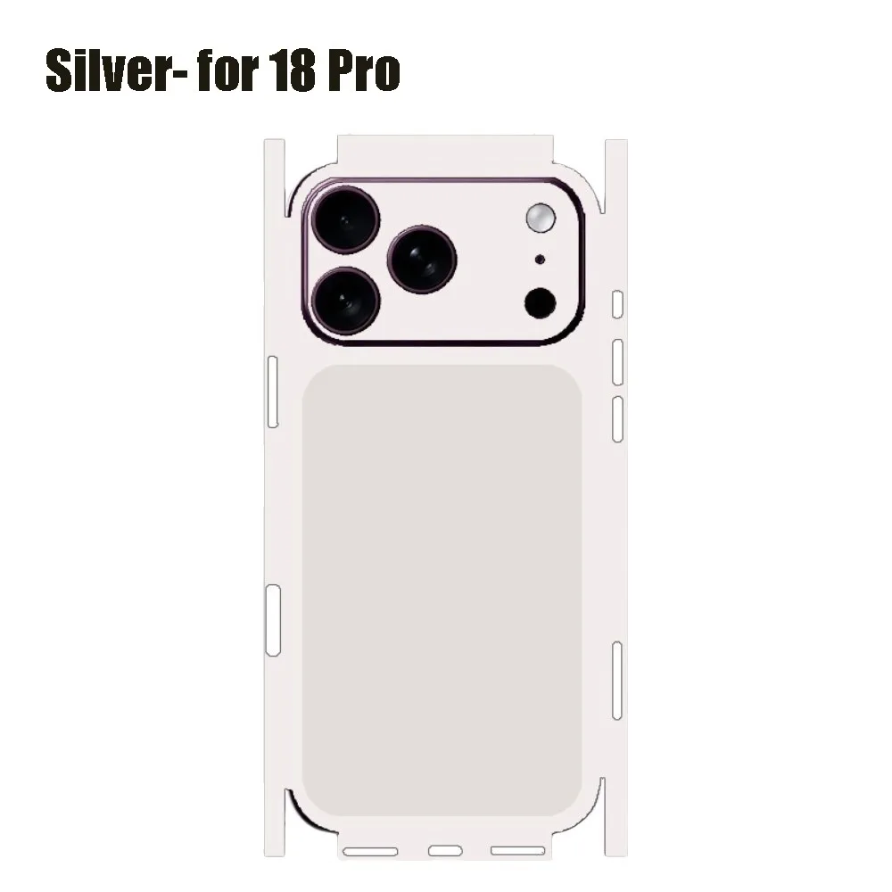 Original Color Back Skin Sticker Full Coverage Anti Fingerprint Back Cover Decal Anti-Scratch for iPhone 18Pro/18 Pro Max